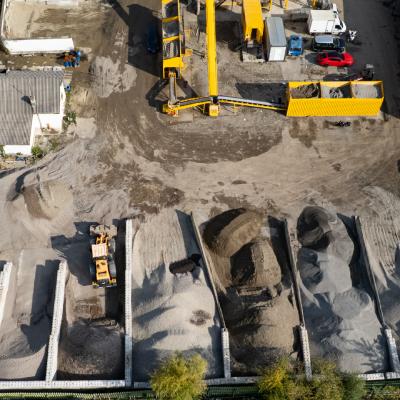 vedere zoom curte statie Dinamic Strassenbau